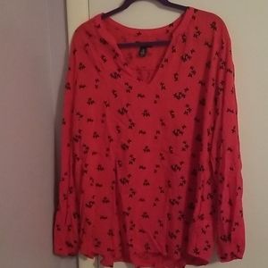 Gap Orange Long Sleeve Shirt